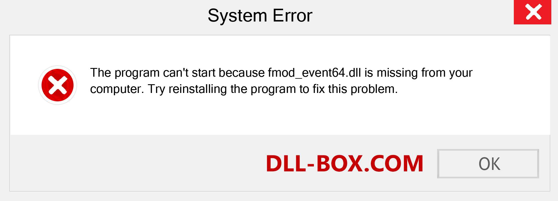  fmod_event64.dll file is missing?. Download for Windows 7, 8, 10 - Fix  fmod_event64 dll Missing Error on Windows, photos, images
